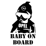 Baby On Board - Opel matrica kép