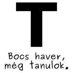 Bocs, tanulok (Tanuló Vezető T-betű) fiús matrica kép